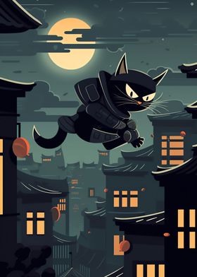 Fantasy Ninja Cat Japanese