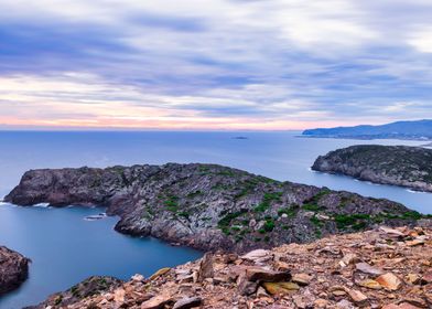 Landscape sea sunset calm