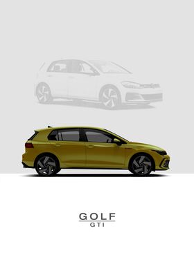 VW Golf GTI 8 2020 Yellow