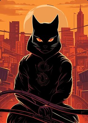 Fantasy Ninja Cat Japanese