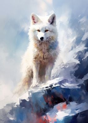 Whimsical Arctic Fox