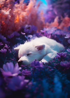 Pup in Petals