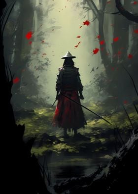 Samurai in forest 2