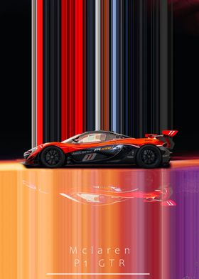 Mclaren P1 GTR Car Poster