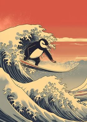 Surfer Penguin Kaganawa