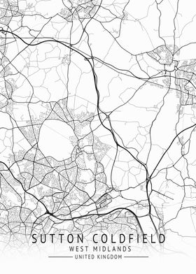 Sutton UK City Map