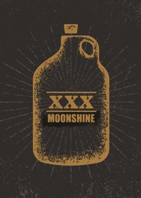 xxx moonshine bottle