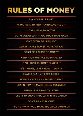 rules of money