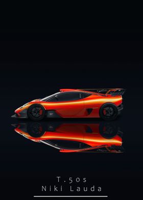 T50S Niki Lauda Car Poster