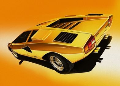 LAMBORGHINI COUNTACH PAINT