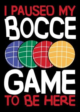 Funny Bocce Ball Player