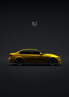2015 BMW M3 F80 Sedan Gold