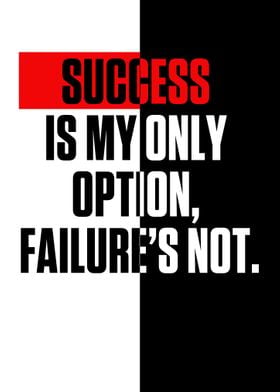 Success is my only option