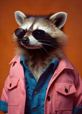 80s Style Raccoon