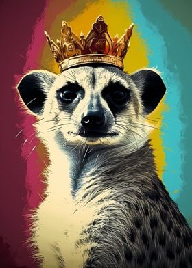 Meerkat With Crown