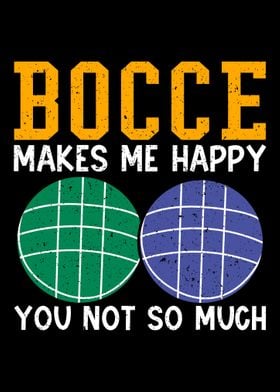 Funny Bocce Ball Player