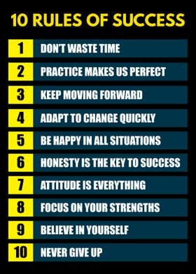 10 RULES OF SUCCESS