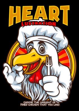 Chicken Chef Mascot Text