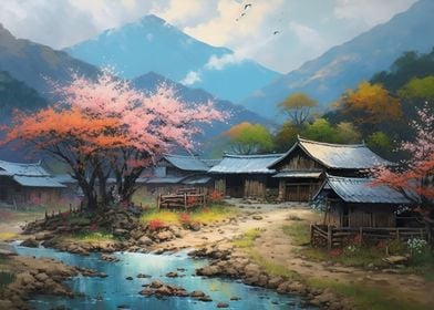 Rural Japanese Landscape