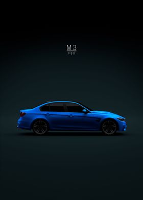 BMW M3 F80 Sedan 2015 Blue