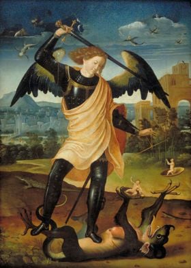 St Michael with the dragon