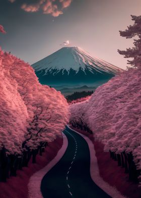 Cherry Blossom Japan Art