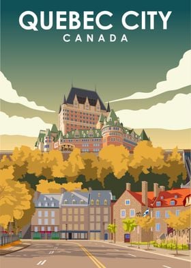 Quebec City Travel Poster