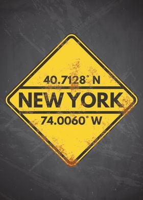 Vintage New York Sign