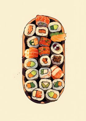 Retro sushi