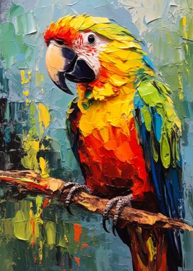 Palette Parrot painting