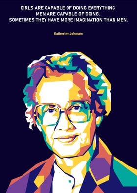 Katherine Johnson Pop Art