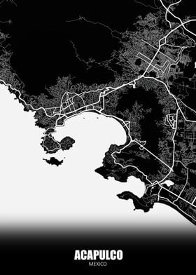 Acapulco Mexico Map