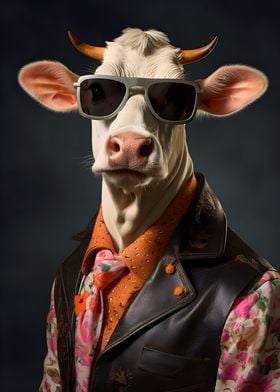 80s Style Cow