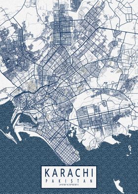 Karachi City Map Coastal