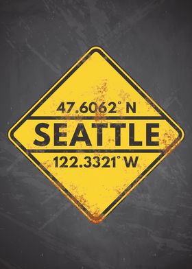 Vintage Seattle Sign