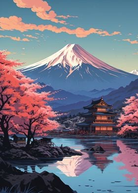 Mount Fuji - Unique Pictures, Metal Posters Paintings | Prints, Online Displate Shop