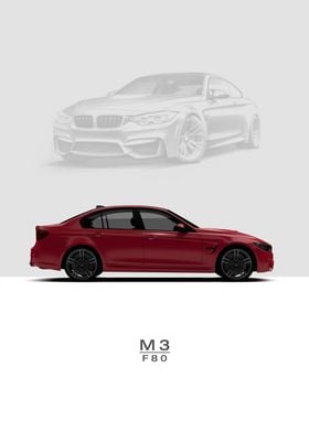 BMW M3 F80 Sedan 2015 Red
