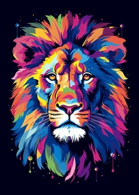 Lion Animal WPAP