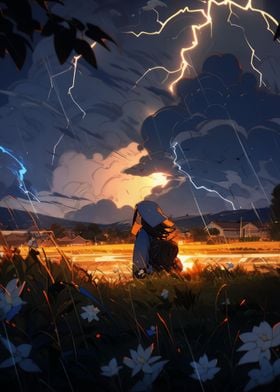 Anime Lightning Field 