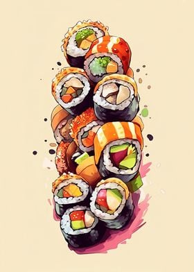 Retro sushi