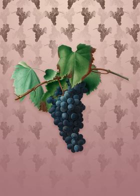 Grape Vine on Dusty Pink