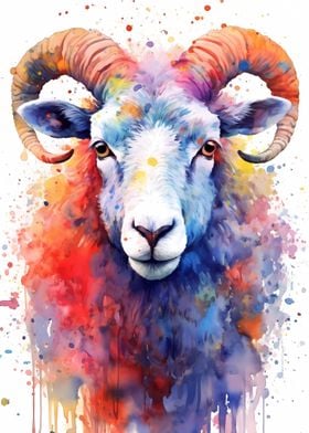 Sheep Watercolor