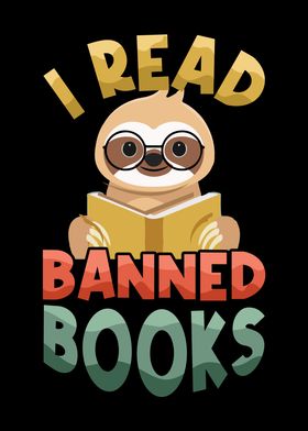 I Read Banned Book Sloth