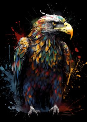 Colorful Full Body Eagle