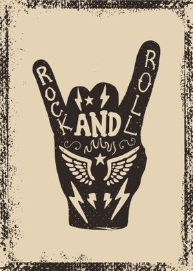 Rock and Roll sign 