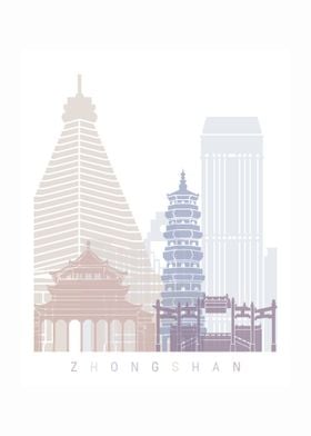 Zhongshan skyline poster 