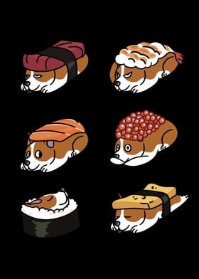 Amstaff Dog Sushi