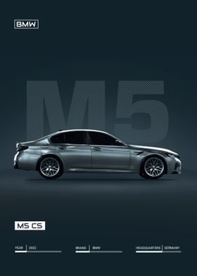 Wall sticker Drive with Persistence - BMW M8 'Persistence' Poster