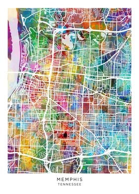 Memphis Tennessee Map