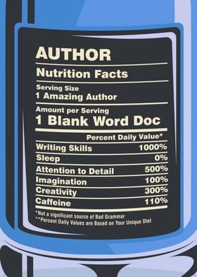 Author Nutrition Facts